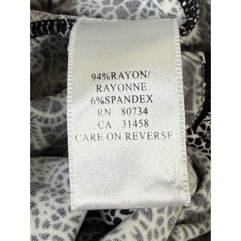 BCBGMaxazria Womens Halter Spring/Summer Dress Stretch Floral Black/White Size L - Picture 11 of 16